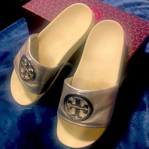 Tory Burch Sliver leather slides
